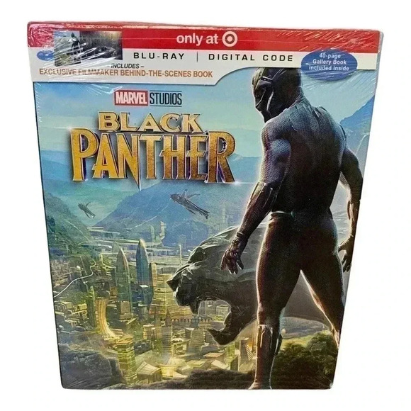 Marvel's Black Panther (Blu-ray+Digital Code) + Exclusive Filmmaker Book SEALED - Picture 1 of 4